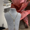 Çelik Yassı Zincir Y Model Kolye Yıldızlı