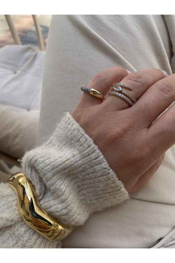 1_org_zoom-88.jpg Dalgalı Çelik Vintage Kelepçe Bileklik